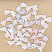 20pcs acrylic transparent color bow beadsscattered beadsDIY bracelet necklace bag chain jewelry accessories