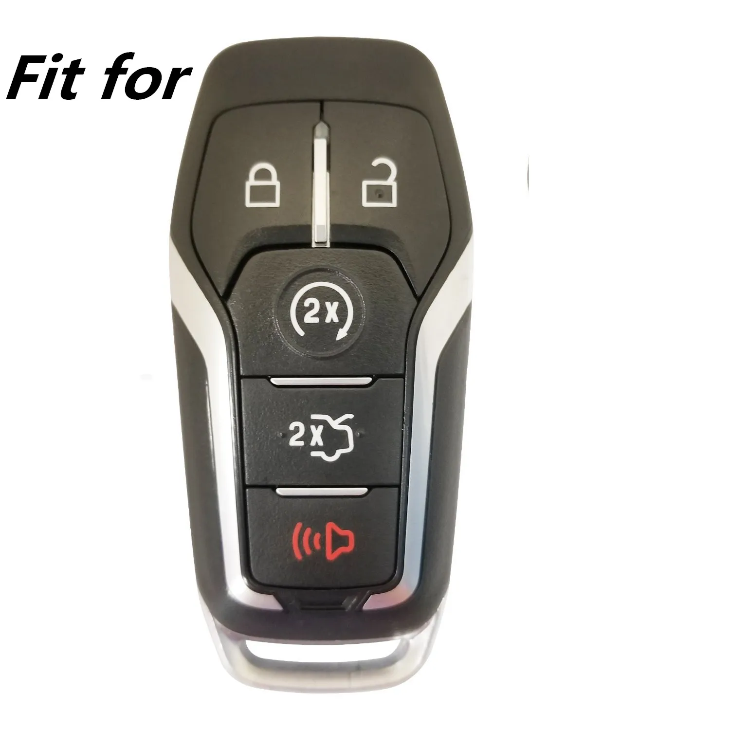 WFMJ Couro Para Ford Edge F-150 5 Botões Remoto Chaveiro Capa Caso Fob Bolsa