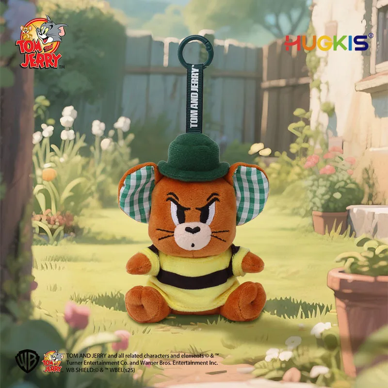 Porte-clés poupée en peluche Tom et Jerry, mignon, personnage de dessin animé Kawaii, sac à dos d'étudiant, cadeau décoratif, jouets de noël, cadeaux