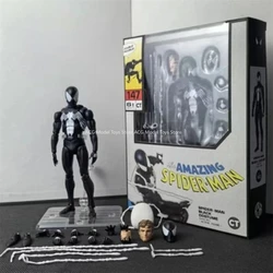 In Stock CT Toys KO NO.147 SHF Venom Battle Suit The Amazing Spider Man Black Costume Peter Parker Anime Action Figures Toys