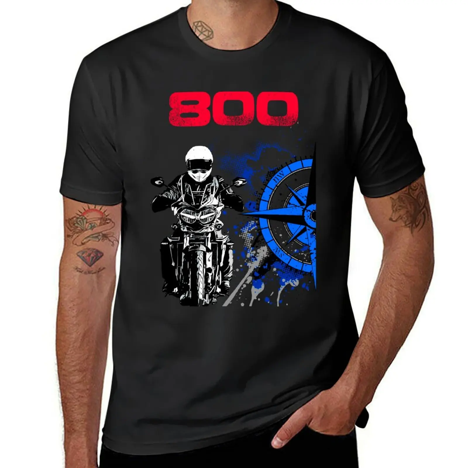 

Tiger 800 Windrose Rider Adventure Big Trail T-Shirt aesthetic clothes shirts graphic tees T-shirts for men cotton