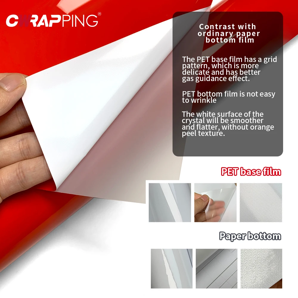 PET Waterproof Paint Stickers for Car Tint Bubble-free Wrapping Tools Black Self-adhesive Film Exterior Car Vinyl Wrap Covering