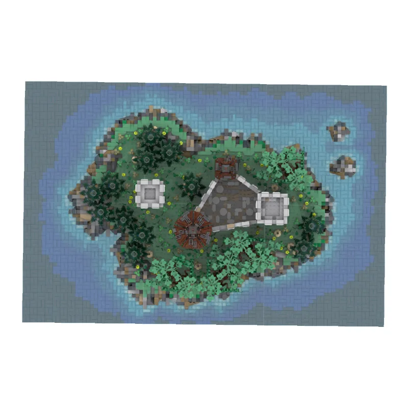 8248 pièces forteresse médiévale modèle Moc briques de construction château île modulaire bricolage ensembles bloc d'assemblage jouets cadeaux de noël pour les enfants