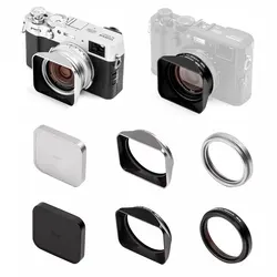 NiSi X100 UV Filter Kit Lens Hood Cap for Fujifilm X100/X100S/X100F/X100T/X100V