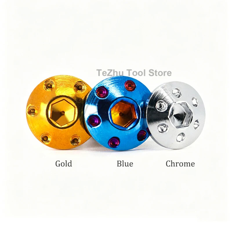2pc M5 M6 M8 Electric Motorcycle Modification Screw 304 Stainless Steel Umbrella Head Hex Brake Disc Bolts Titanium Plating
