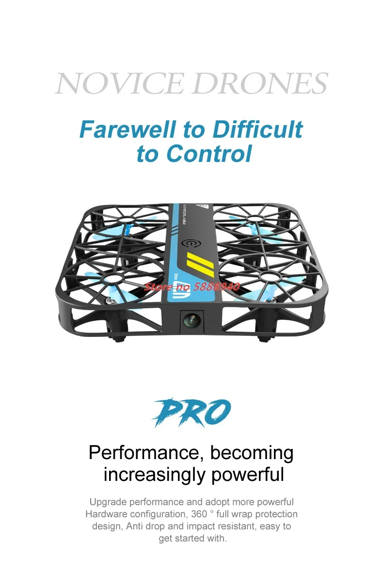 8K Mini Drone WIFI FPV Drones with 8K Hd Camera Pocket Remote Control Helicopter Plane RC Quadcopter Toys Christmas Gift for Kid