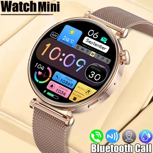 Imagen 1 del producto 2026 nueva moda señora reloj GT5 Mini 40mm mujeres reloj inteligente hombres Bluetooth llamada GPS pista AMOLED NFC Bluetooth llamada smartwatch