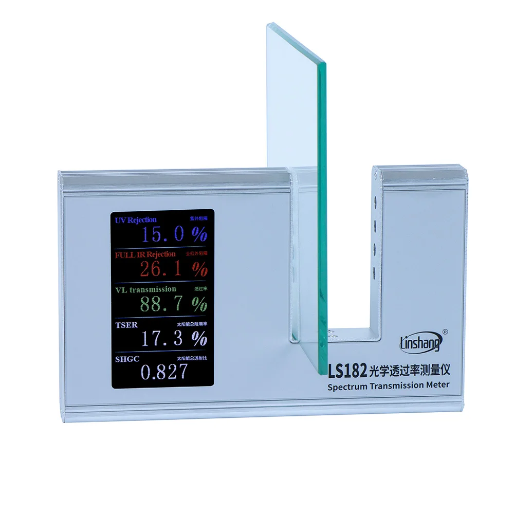 light transmittance meter ls182 solar film medidor de transmissao de alta precisao 365nm uvt 940nm irt e vlt shgc operacao simples 01