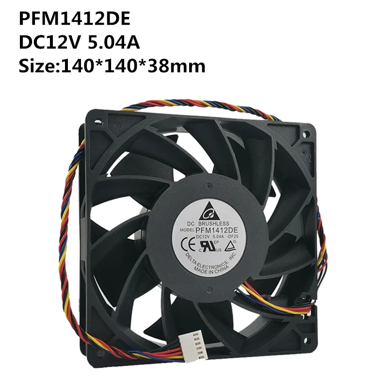 Original violent wind volume PFM1412DE 14CM 14038 12V 5.04A PWM speed regulation cooling fan