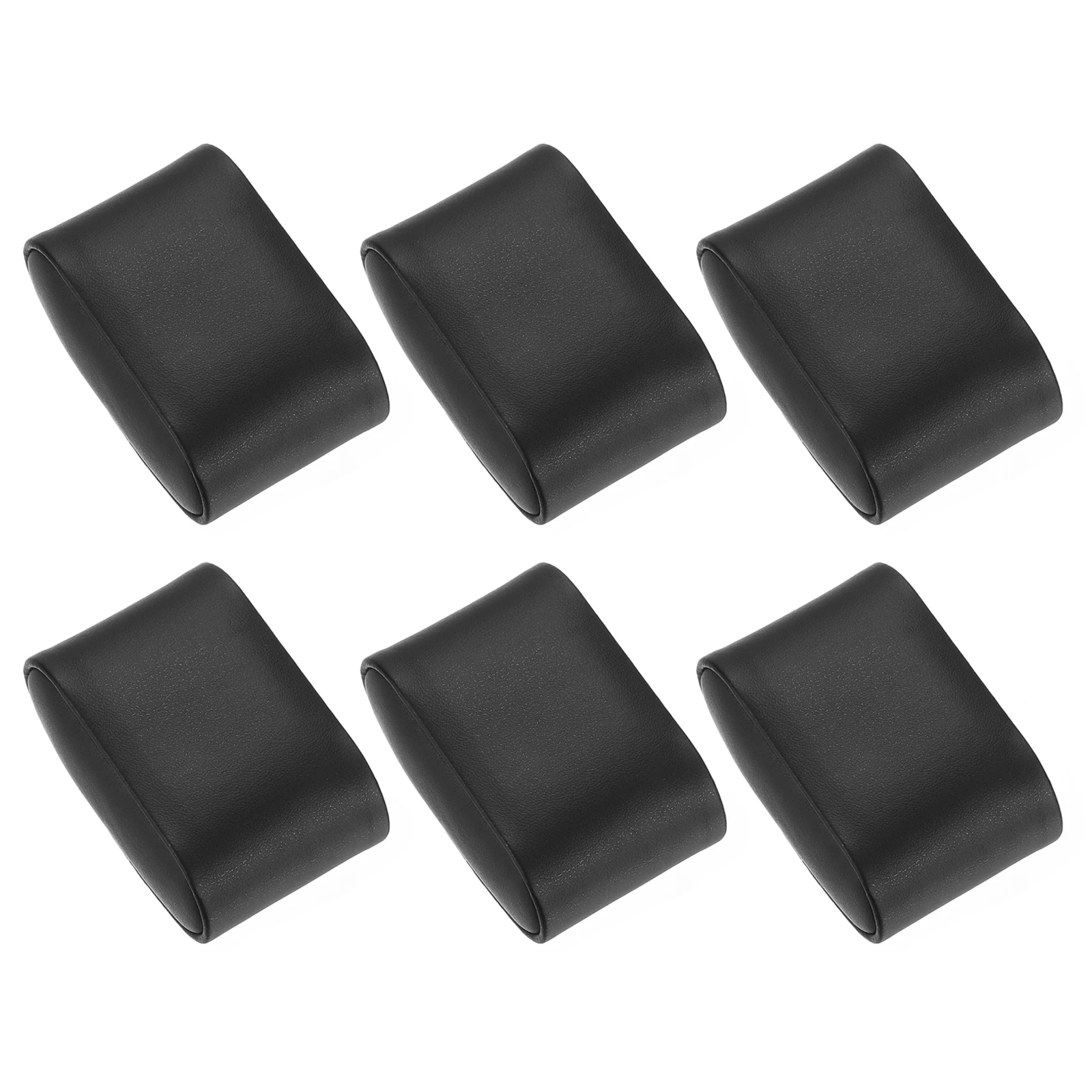 

4/6 шт., подушка для часов-браслета, подушки для демонстрации ювелирных изделий из искусственной кожи для коробки для часов, подушки для браслета, черный дисплей для хранения