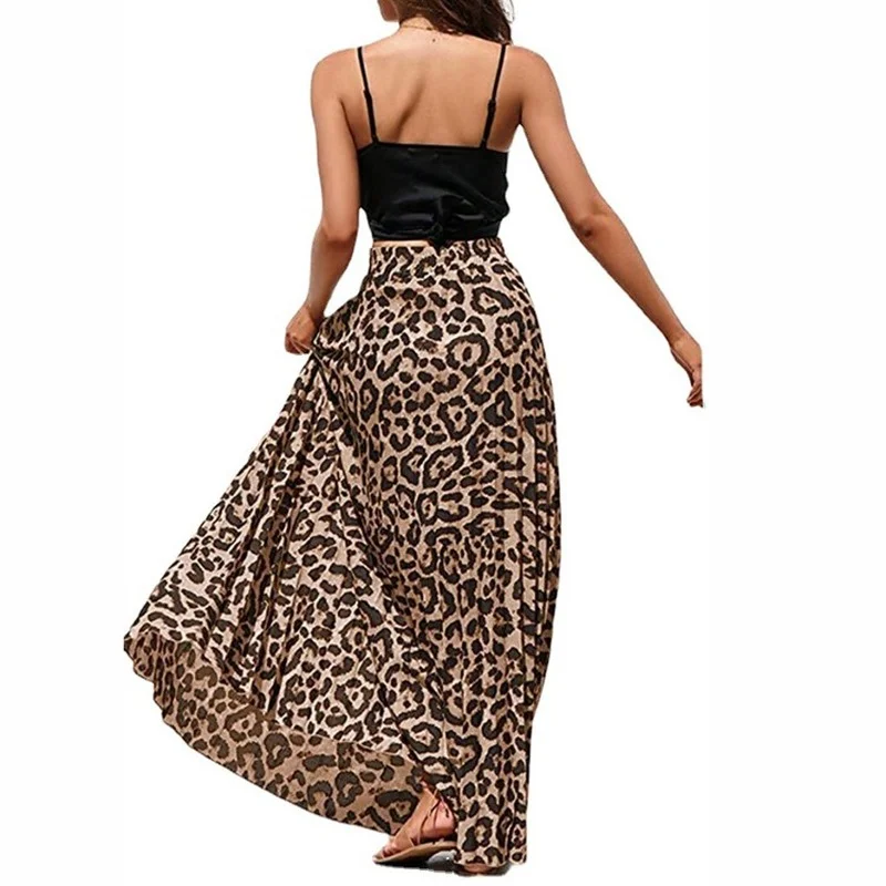 Summer Casual High Waist Skirts Women Saia Fashion Bohemian Long Skirt Woman Clothes Jupe Vintage Faldas Maxi Ropa Mujer Bottom