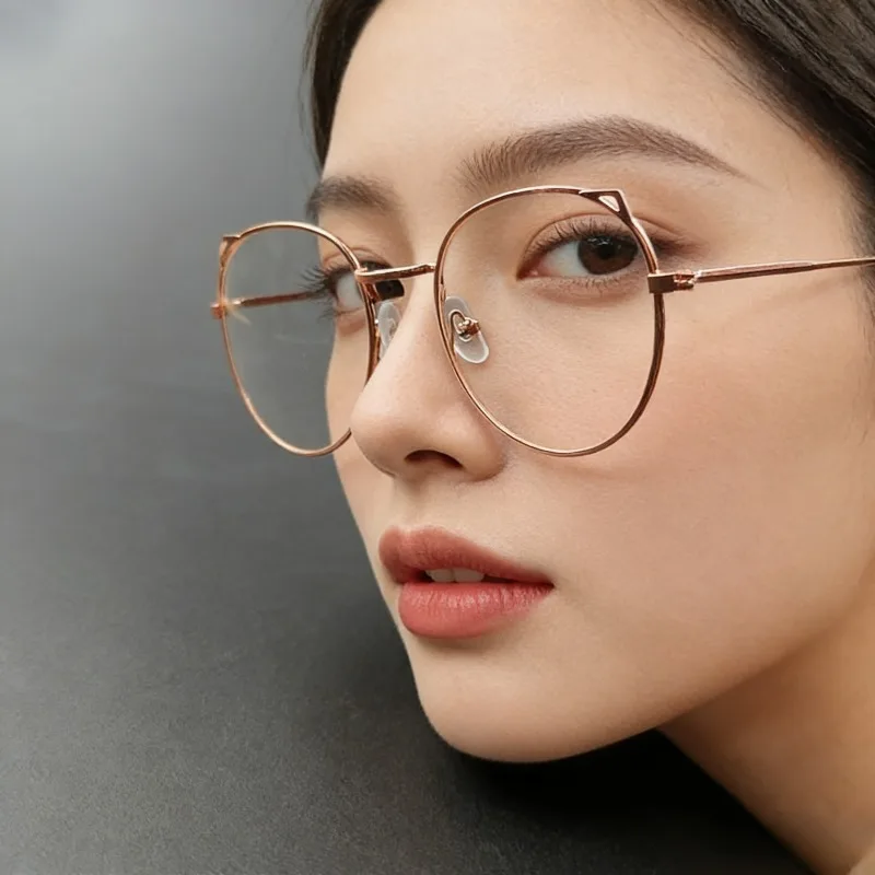 1/2 Stück Unisex-Brille mit Katzenohren aus Metall, Vintage-Mode, für den Alltag und Partys, perfektes Geschenk