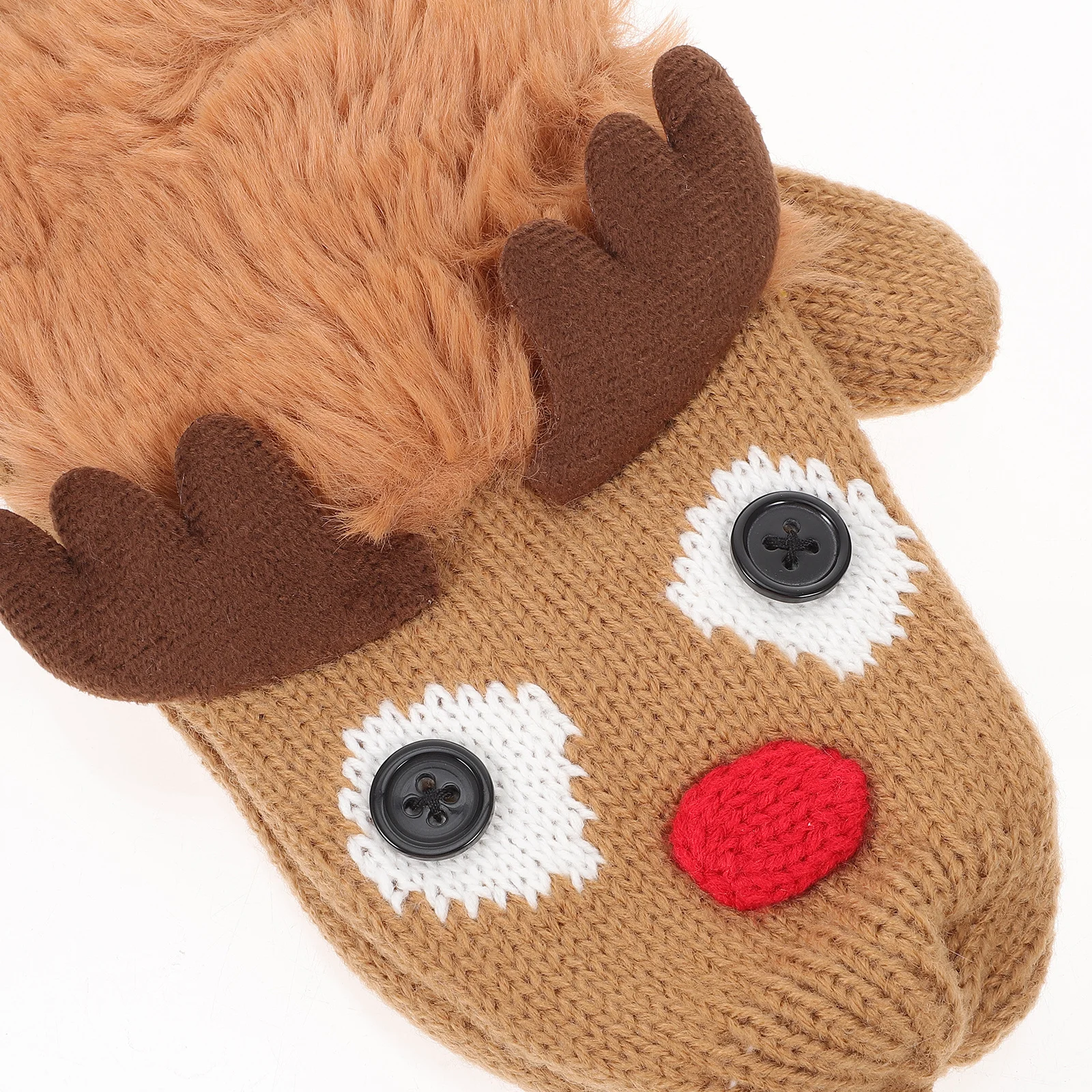 1 قطعة 1 زوج قفازات الشتاء الدافئة متماسكة قفازات كاملة الأصابع لركوب التزلج الدراجات يندبروف الحرارية Handwear الرياضة في الهواء الطلق #4