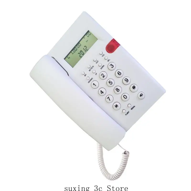 E8BE K010A-1 Corded Phone CallerID Music Retention HandsFree Calling Desktop Landline