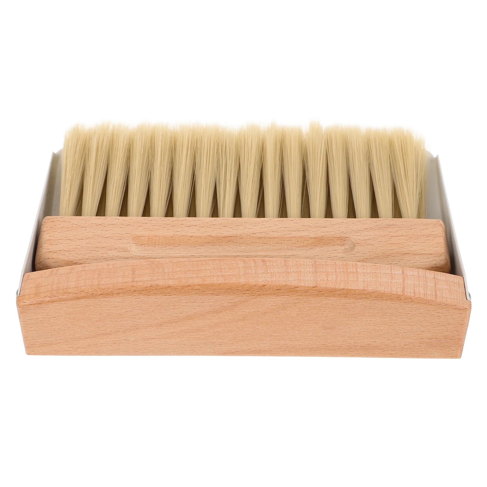 Window Cleaner Mini Dustpan Brush Set Wood Small Metal Pan Natural Table Handy Brush Sweeping Home Kitchen Mini Trash Cans