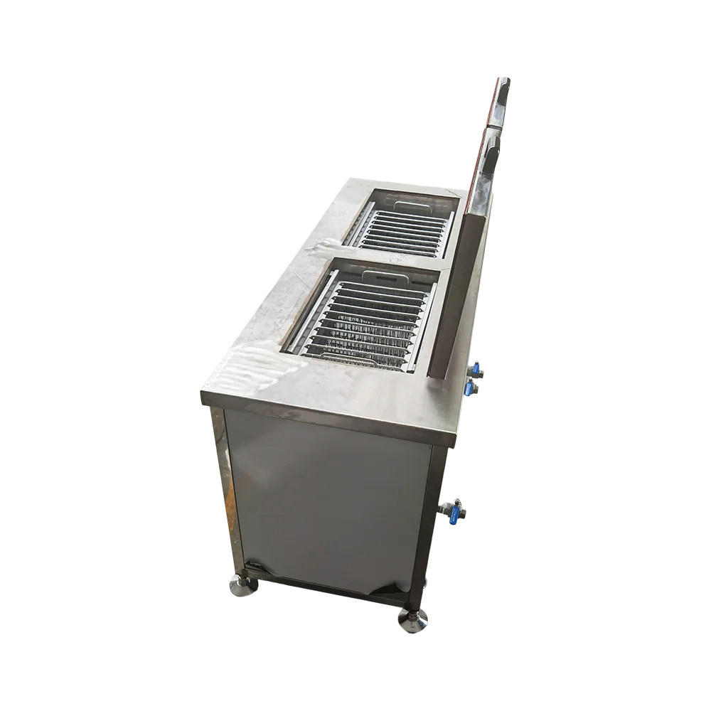175L 2400W Industrial Ultrasonic Cleaner  Two Tanks Cleaning Machine for Oil Removal High Pressure Ultrasonic Cleaning Device