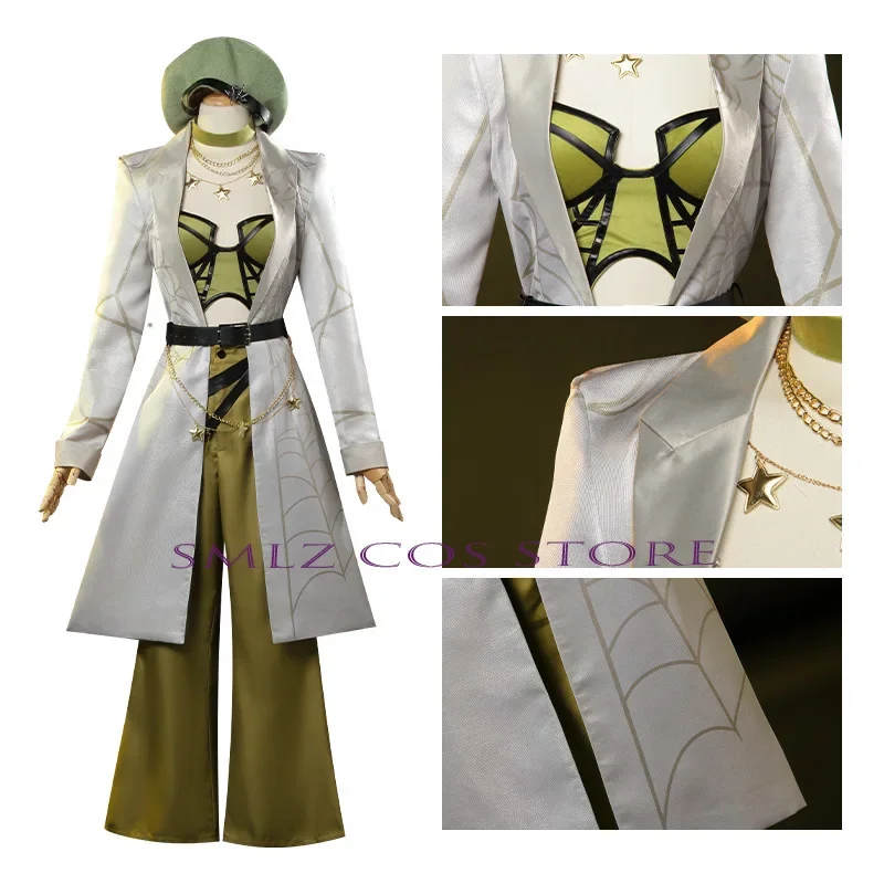 Game Identity V Barmaid Cospaly Demi Bourbon Cosplay Costume Trench Uniform Suit Halloween Party Anime Cosplay for Woman Girl