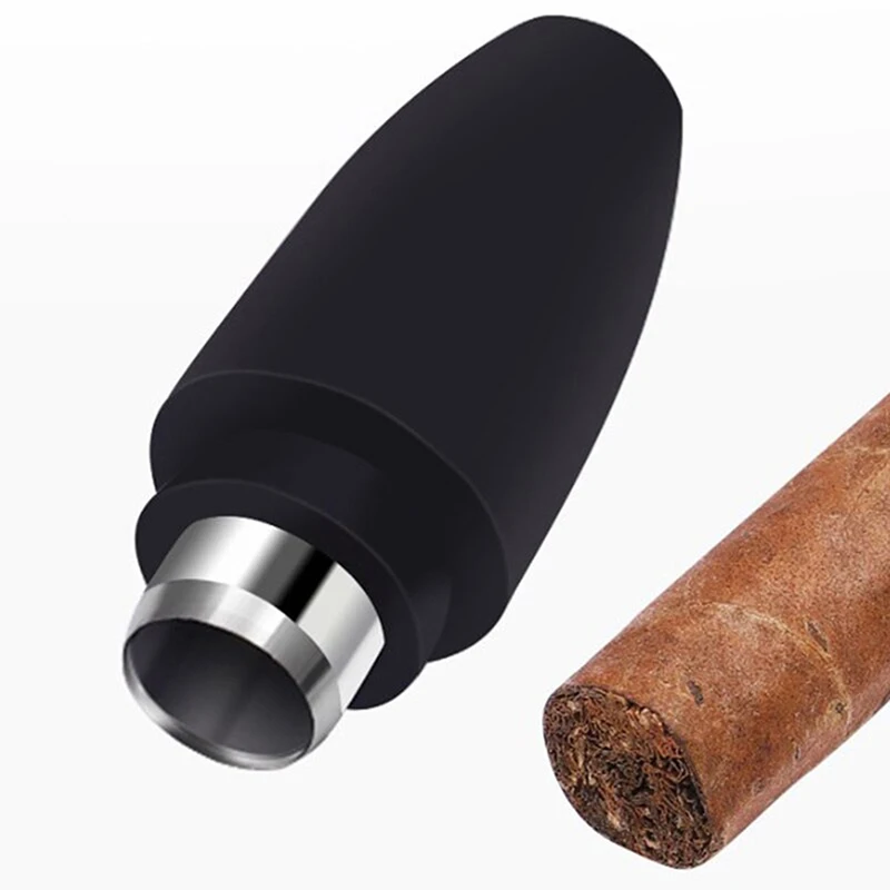 ¡Nuevo! Perforador de Cigarros Portátil de Goma con Clip para Llavero, Accesorios, Cuchilla, Cortador de Cigarros, Taladro de Agujeros, Navaja de Bolsillo para Gadgets de Cigarros