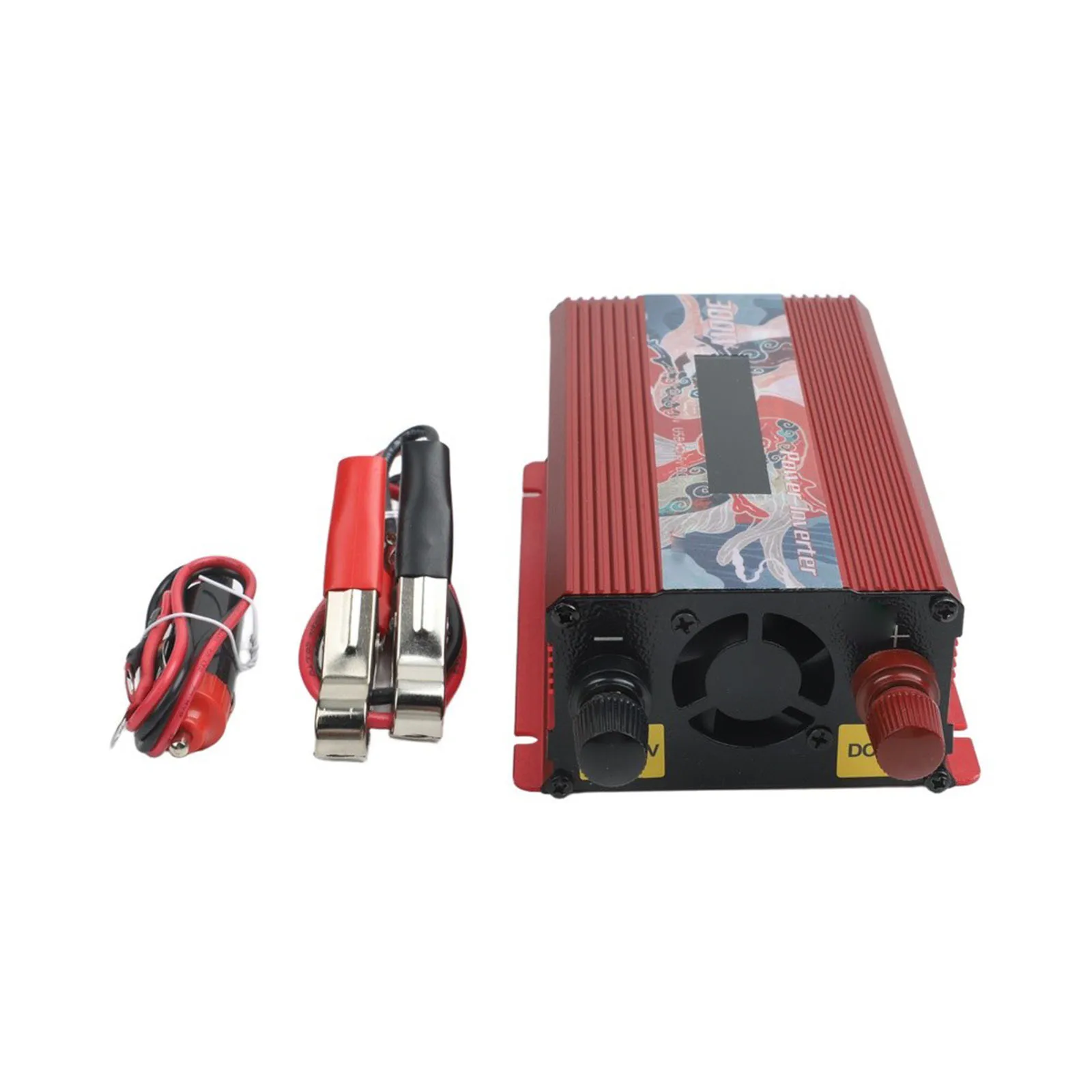 Camping Activities Red 220V Solar Inverter Pure Sine Wave Inverter Advanced Drop Protection High Efficiency Above 86