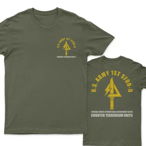 New Army Special Forces Operational Detachment Delta Force 1st Sfod-d Men T-shirt Casual Cotton T Shirt Oversized Streetwear