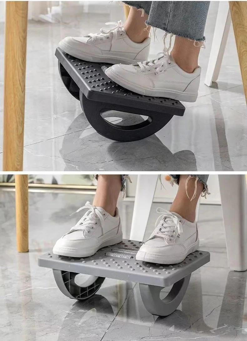 Repose-pieds ergonomique portable avec rouleaux de massage, repose-pieds sous le bureau, tabouret, assistance pour le travail à domicile et au bureau, soleil rapide