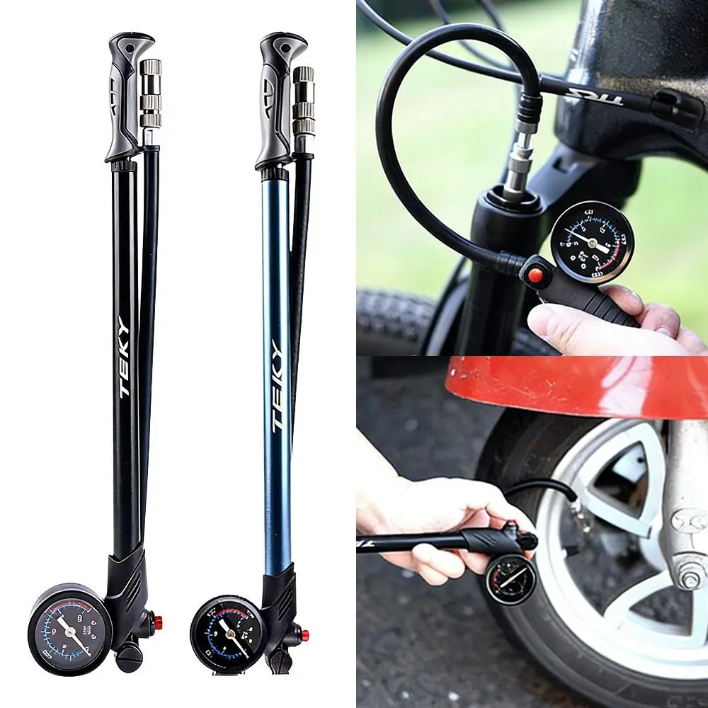 

Portable 300 PSI Mountain Bike Pump Durable Presta/Schrader Valves Shock Pump Universal High Pressure Pump Mountain Bike
