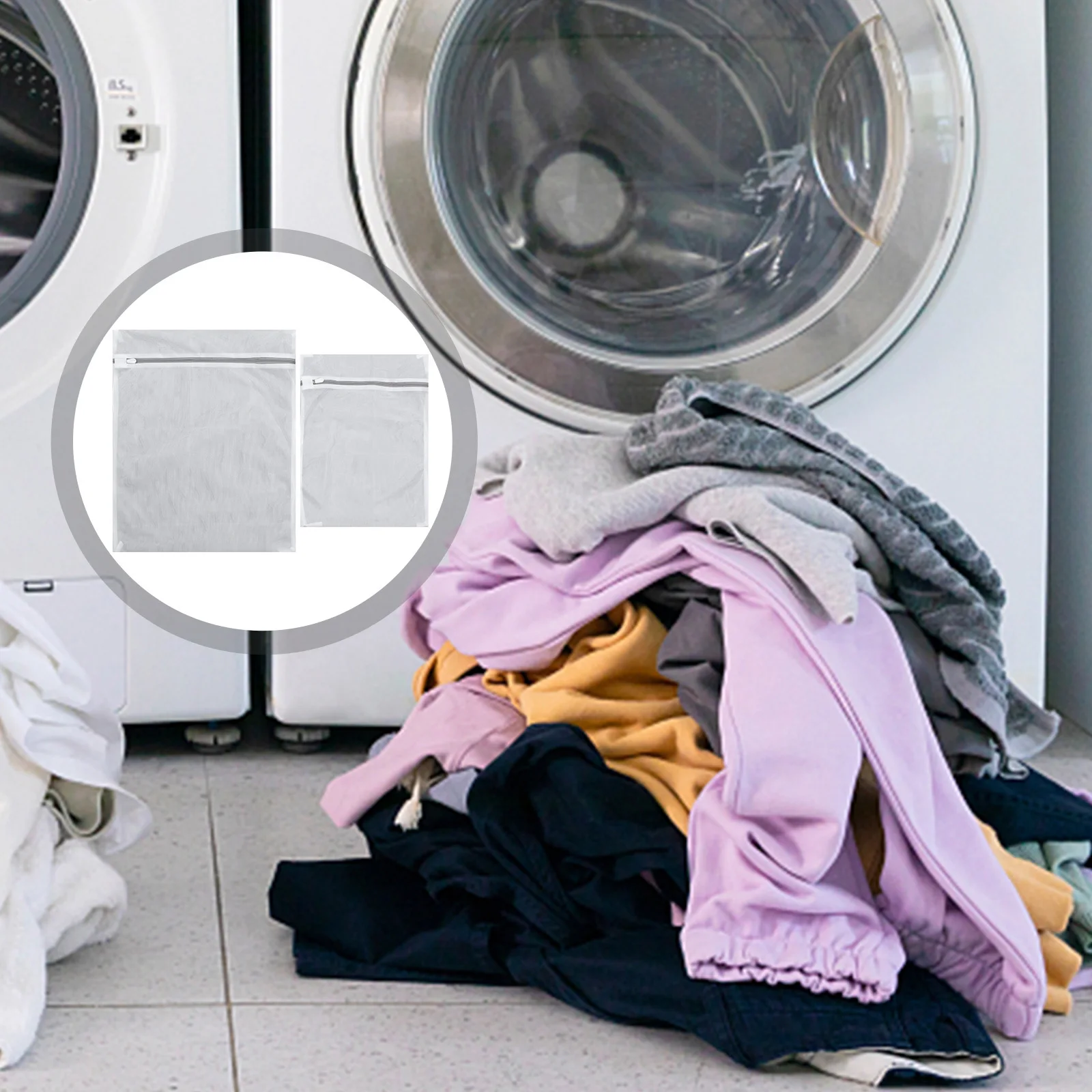 

8Pcs Reinforced Mesh Laundry Bags Zipper Underwear Bras Wash Bags Clothes Washing Machine Washing Organizer Travel