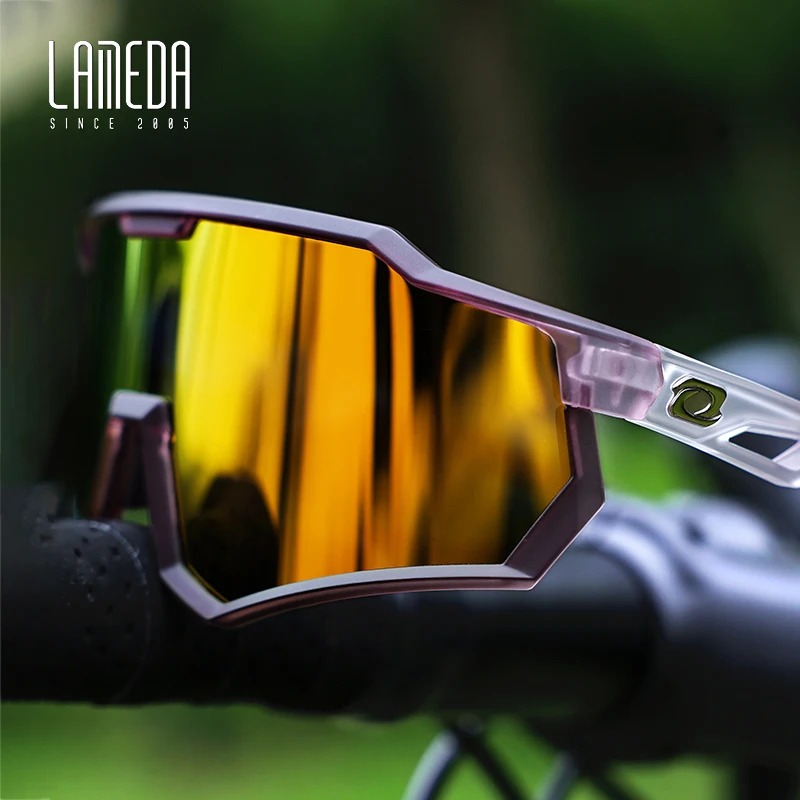 Lameda profession elle Fahrrad brille Männer Frauen Fahrrad bunte polarisierte Sonnenbrille für Outdoor-Sport MTB Rennrad