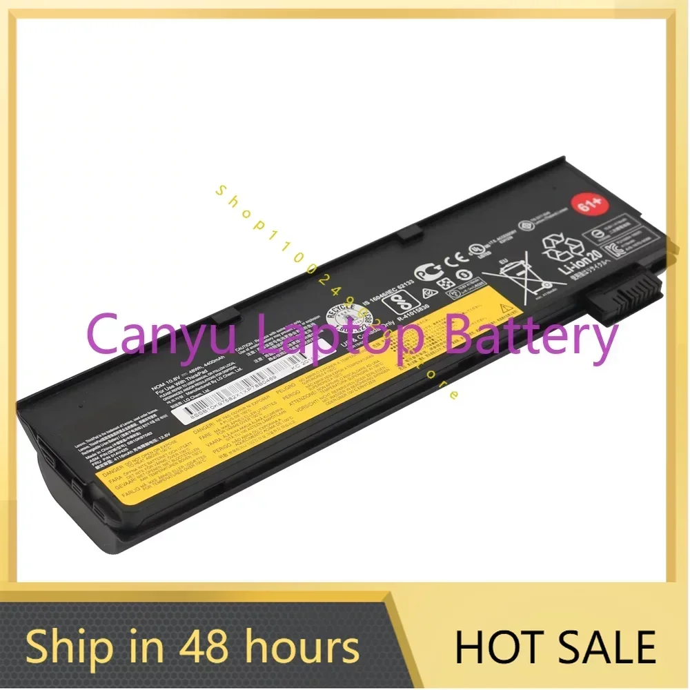 10.8V 48Wh 4400mAh  for Lenovo ThinkPad T470 T480 T570 T580 P51S P52S 01AV427 01AV423 01AV425 SB10K97580 61+ Laptop battery