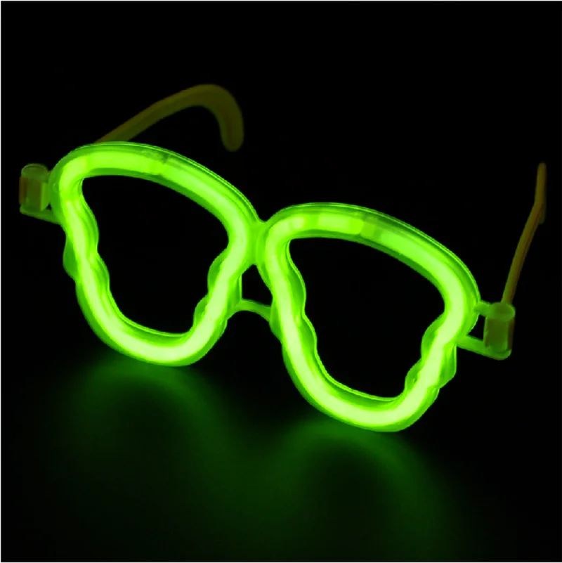 30 Sets Glow Sticks Bulk Skull Eyeglasses Rave Party Glasses Connector Birthday  Favors Supplies    Halloween