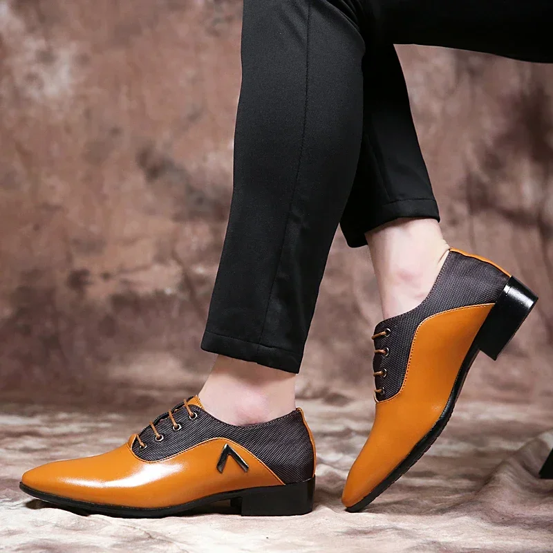 Fashion Slip on Men Dress Shoes Men Oxfords Fashion Business Dress Men Large Size 47 48 New Classic Men Formal Suits Footwears