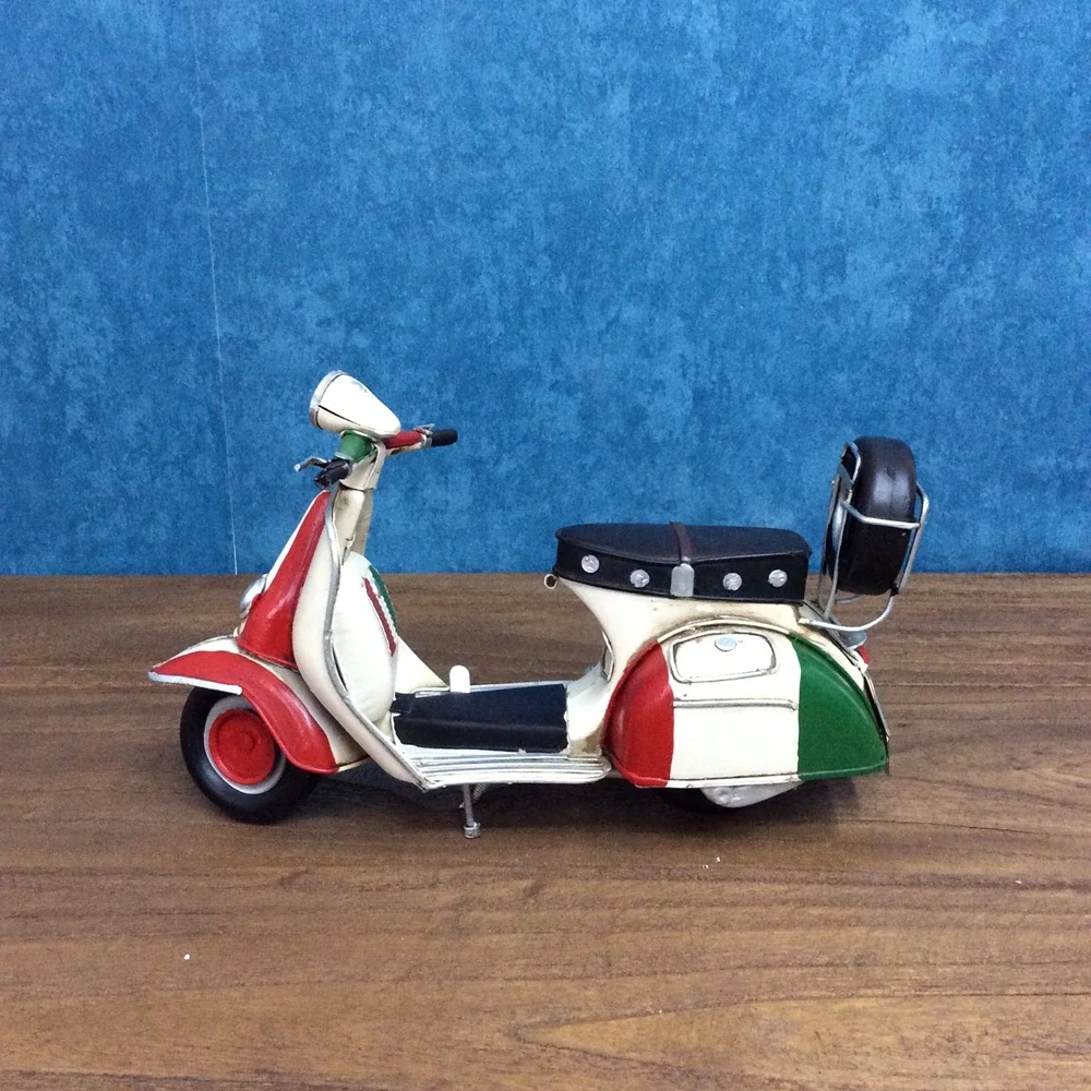 Classic Italian motorcycle model gift souvenir decorative ornaments iron handmade cute prop collection living room decoration
