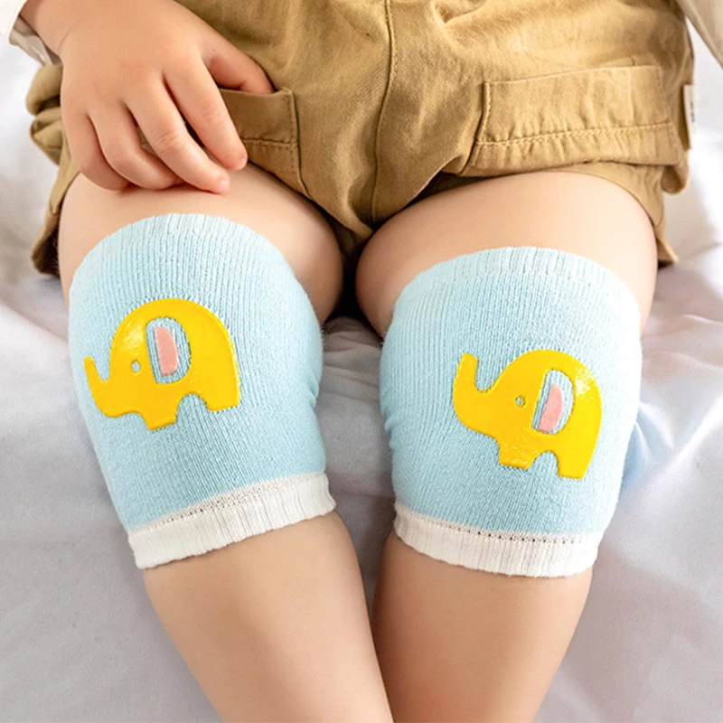 Baby Knee Pad Cartoon Kids Elbow Guard Cotton Toddler Crawling Cover Newborn Safety Knee Protection Pad Non-slip Knee Pad 0-18M