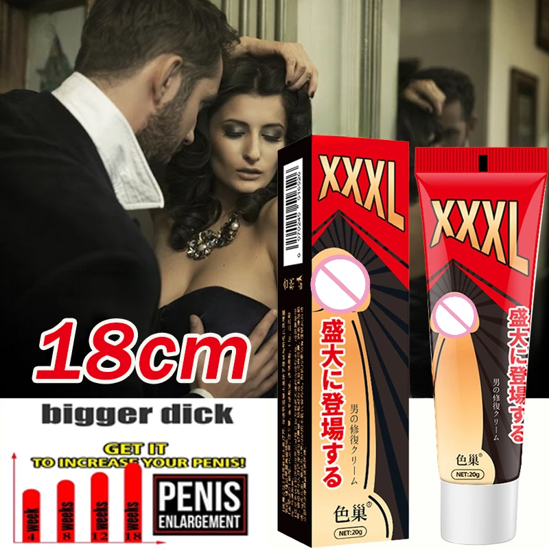 Men penis enlargement and thickening delay cream for damaged hard corpus cavernosum enhancer Increase Size Erection Massage Oil