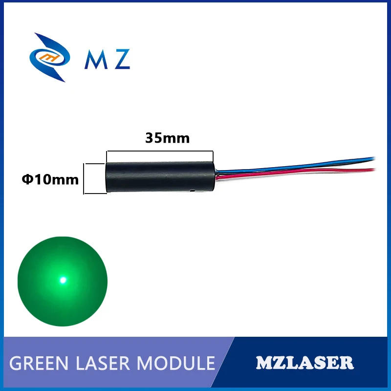 Green Dot TTL PWM Laser Diode Model Adjustable Focusing D10mm 520nm 0.5mw 1mw 5mw 10mW Glass Lens Green Laser Industrial Grade