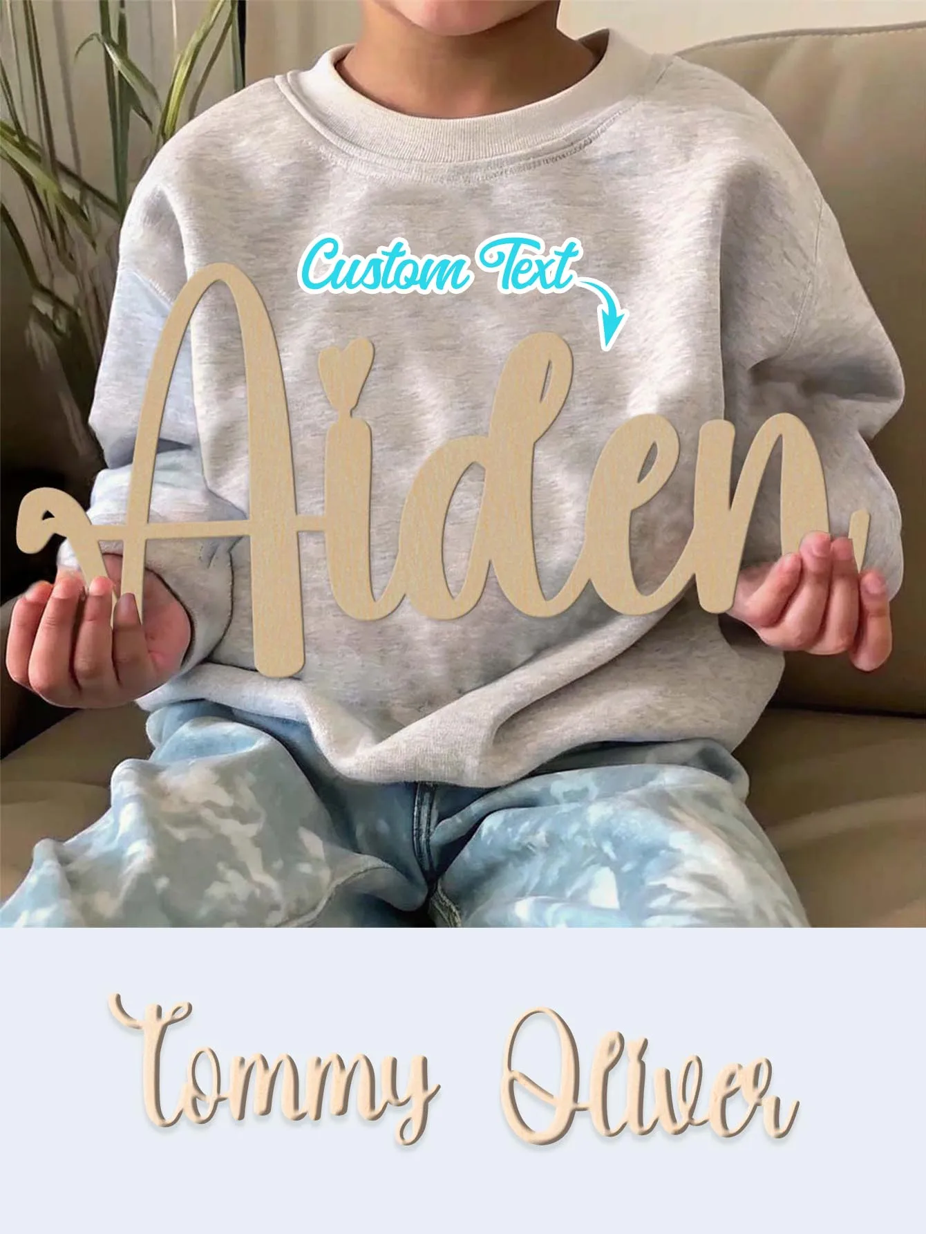 1 قطعة مساعد رومانسية مثال نص مخصص علامة خشبية لوحة خشبية علامة قطع الليزر لم تنته الخشب للرسم أو التألق