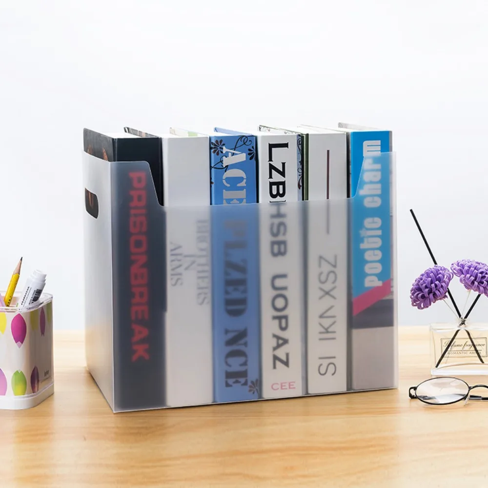 Multicolor Folding Sorting Box Multi-functional Simple Design Storage Box PP Material with Handle Desktop Organizer