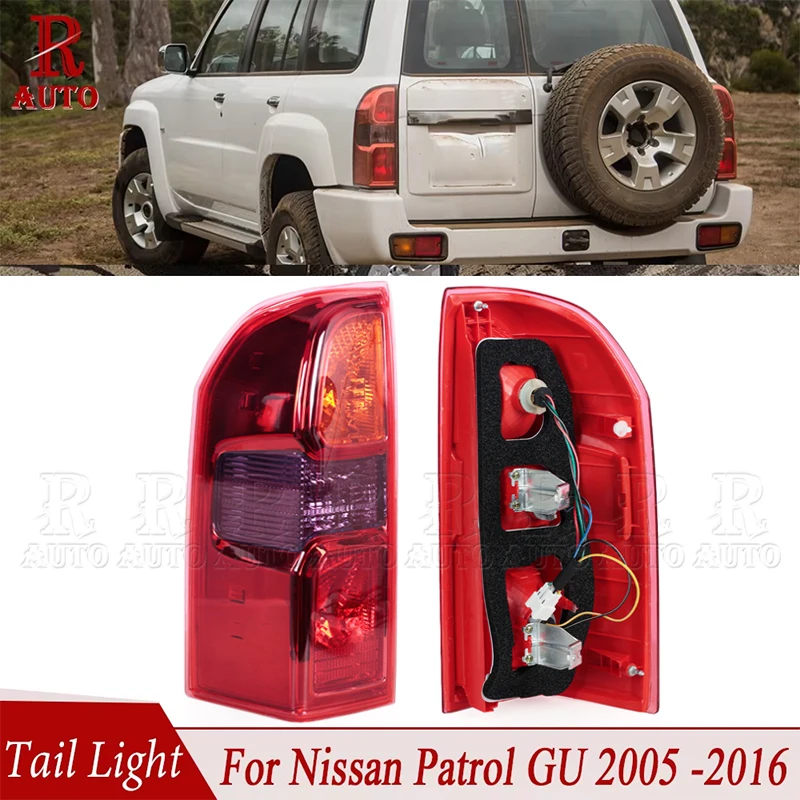 

Tail Light Brake Lamp Rear Turn Signal Light Without Bulb For Nissan Patrol GU 2005 2006 2007 2008 2009 2010 2011 2012 2013-2016
