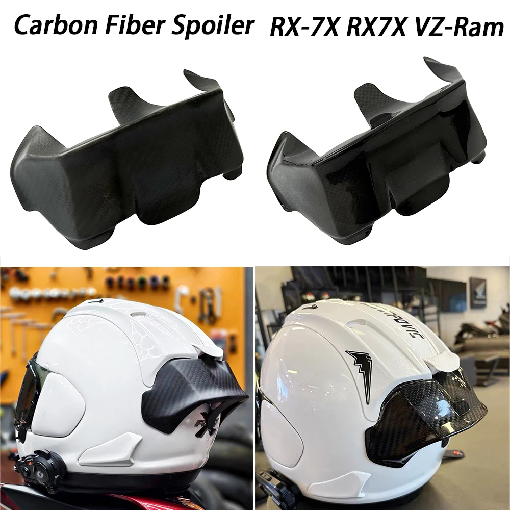 

Задний спойлер из углеродного волокна для Arai RX-7X RX7X VZ-Ram RX7V RX7, спойлер для мотоциклетного шлема