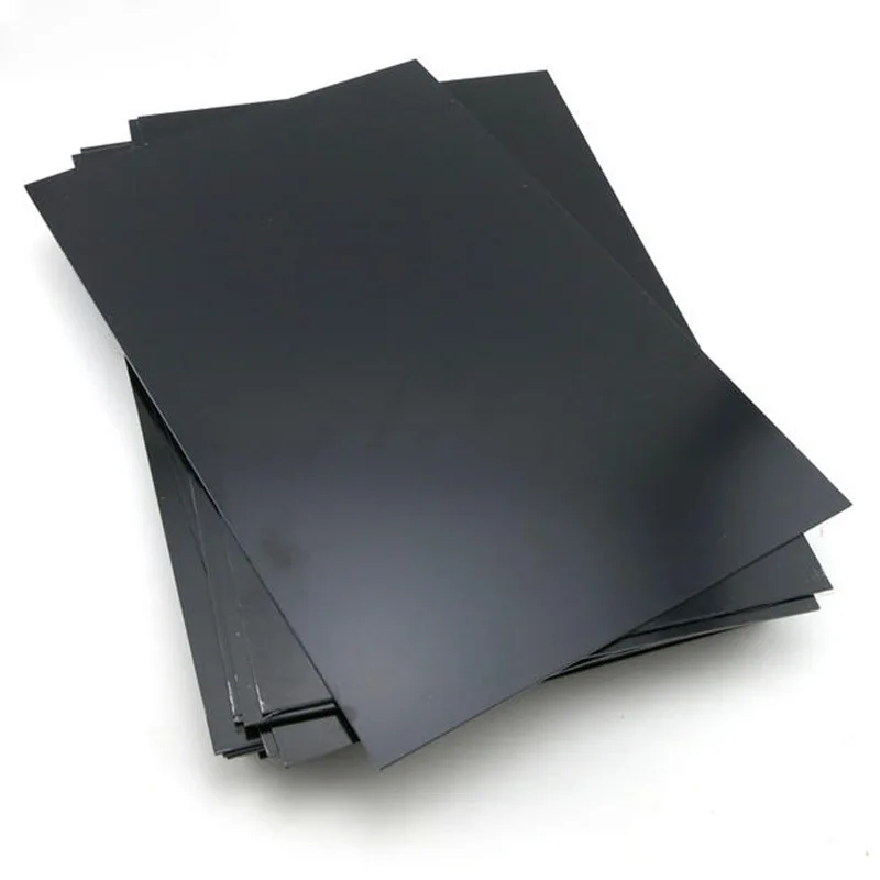 Black ABS board Plastic transformation board DIY model making materials Construction model accessories Thick 0.5/1/1.5/2/3/4/mm