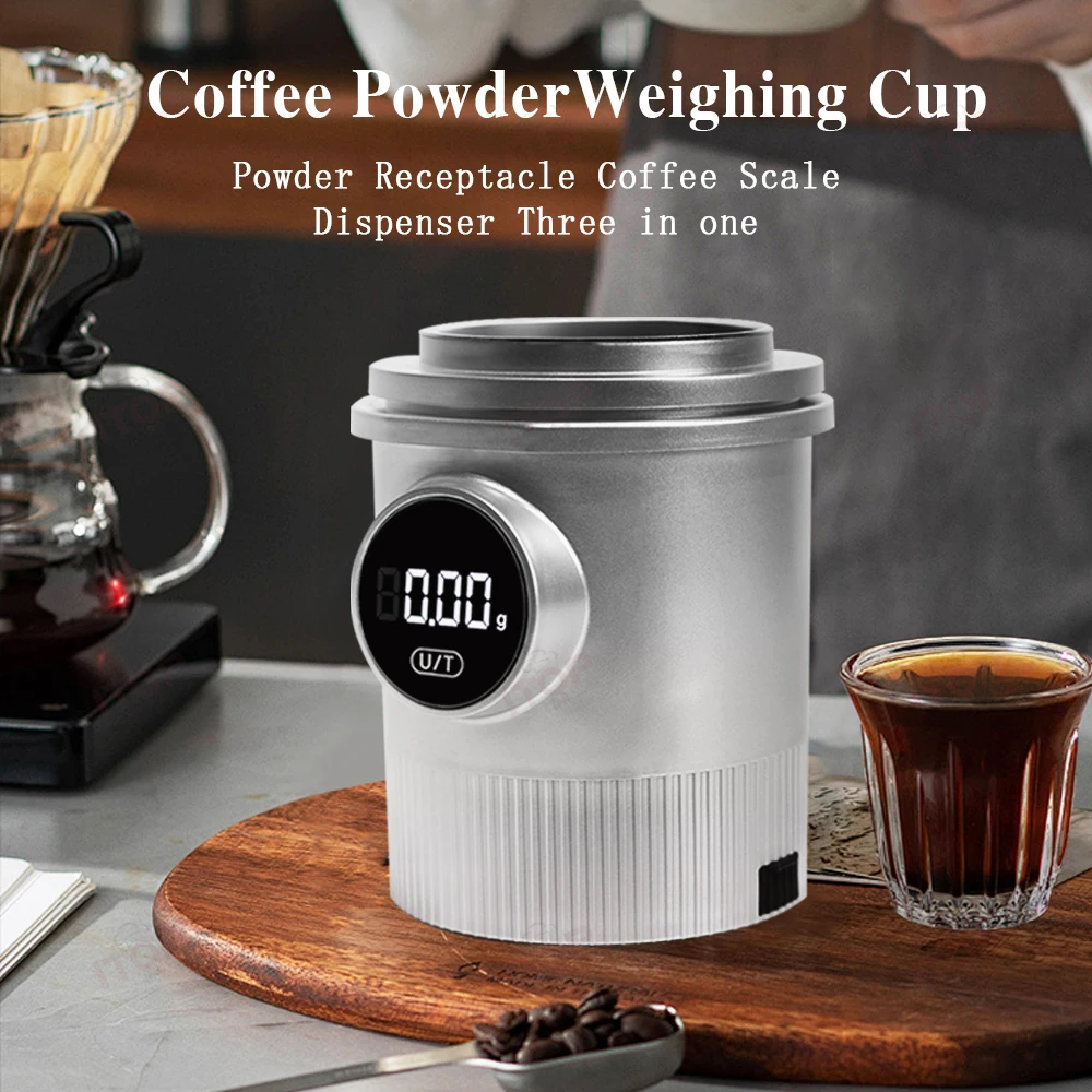 STLF JW مستلزمات قياس الإسبريسو الكهربائية الذكية الدقيقة 0.1 جرام مقياس القهوة الرقمي مقياس وزن القهوة مقياس القهوة #2