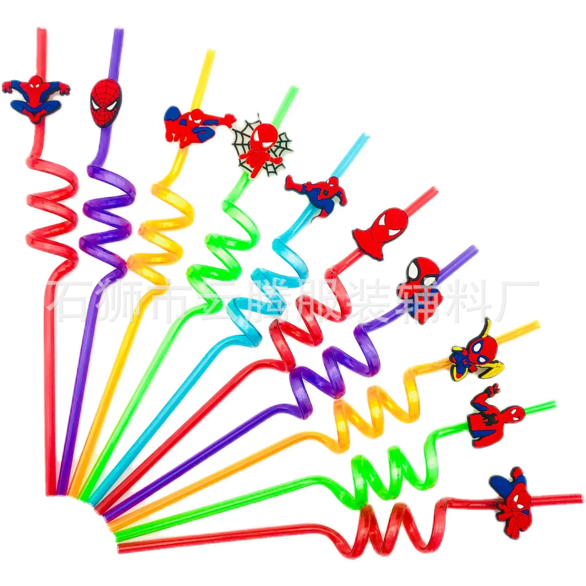 1/5/10Pcs Spiderman Theme Drinking Straws Kids Birthday Party Decorations Baby Shower Spiderman Party Supplies Birthday Gifts