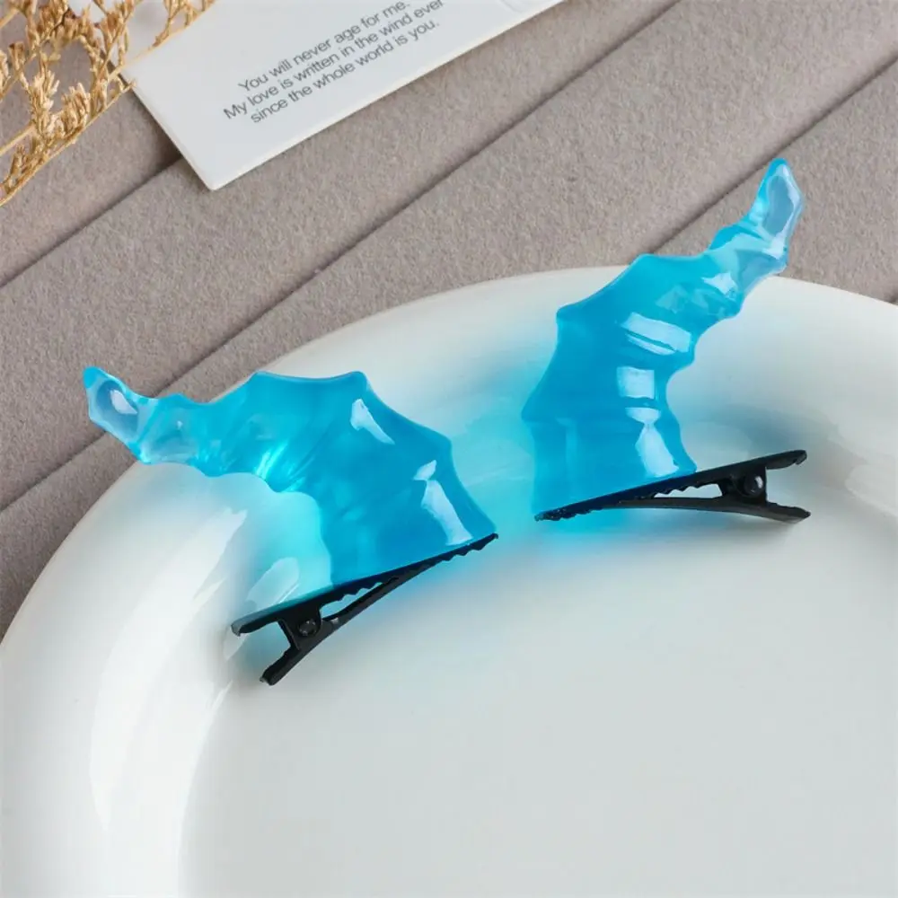 トレンディなゴシック悪魔の角ヘアピンヘアバンドアヒルのくちばし三つ編みハロウィンヘッドバンドヘアクリップクリエイティブなハロウィンヘアフープ女の子用