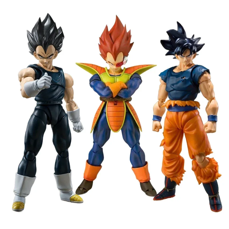 

Anime Dragon Ball Figures SHF Super Hero Vegeta Son Goku Figures Movable Ultra Instinct Replacement Parts 15cm PVC Model Toys