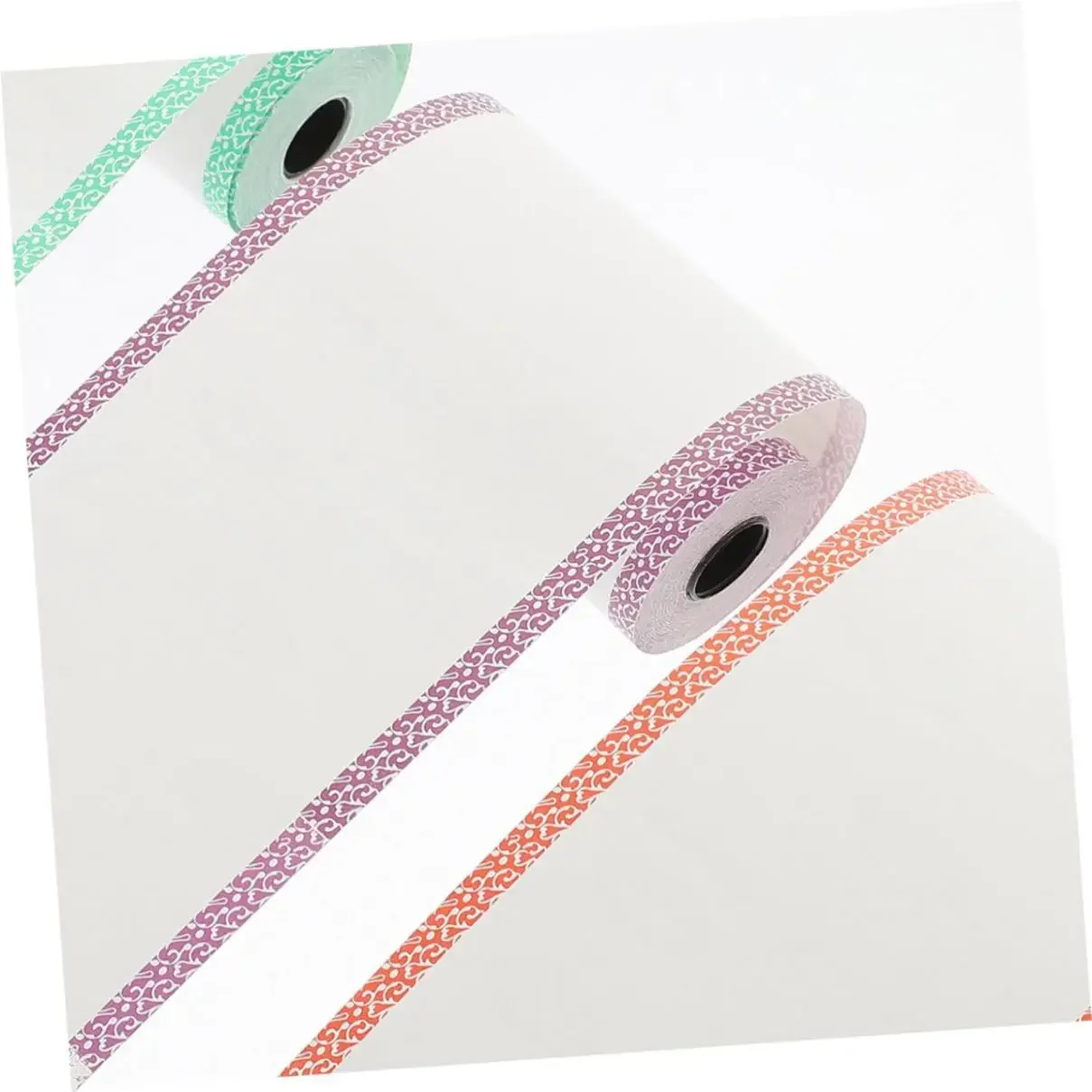 Cor Borda Papel Térmico para Mini Impressora, Impressora de Recibos, Papel Dinheiro, Seguro, Peripage BPA, 3 Rolos, 6 Rolos, 9 Rolos, 12 Rolos
