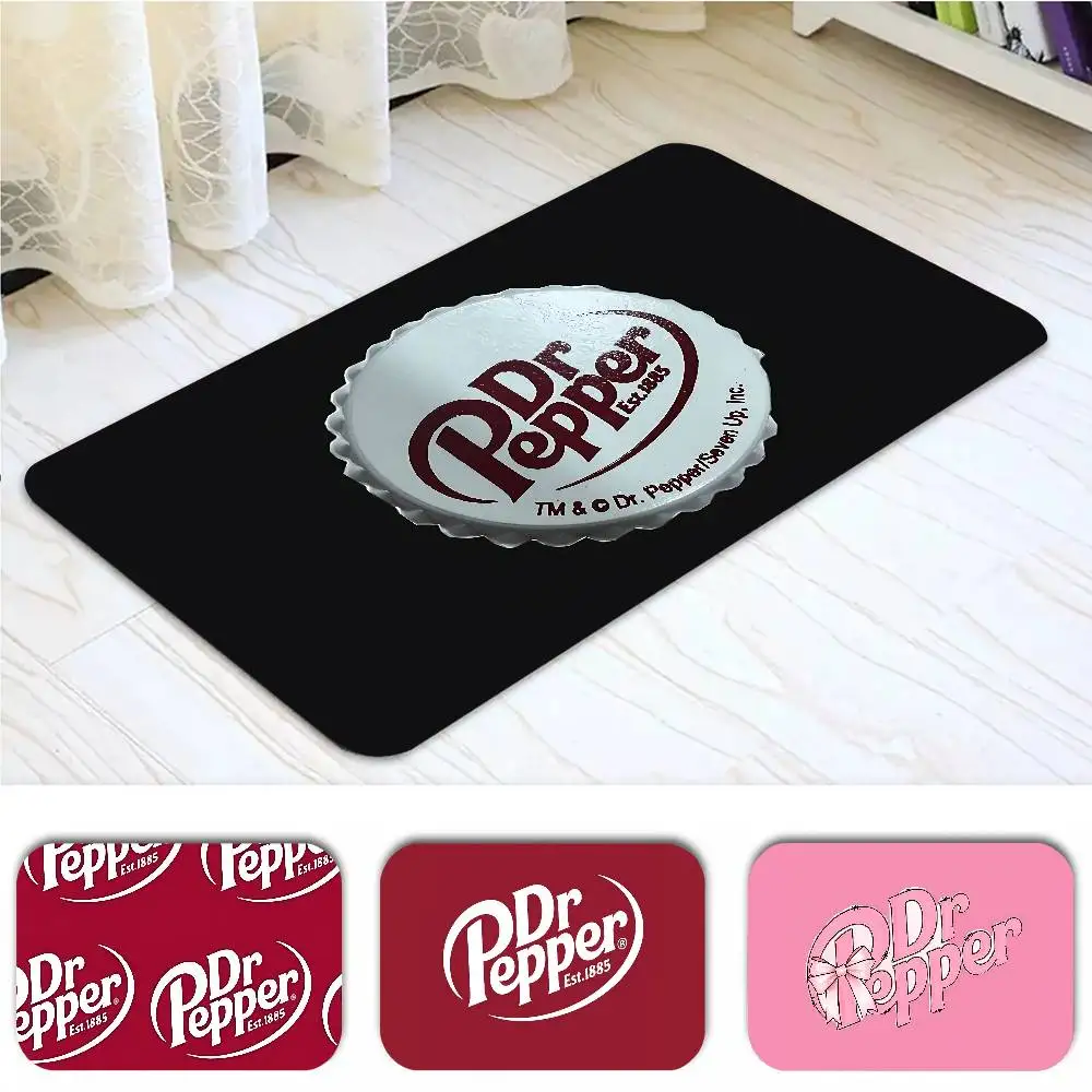 D-Dr-P-Pepper Drink Carpet Bathroom Anti-slip Mat Door Mat Home Decoration Mat Entrance Door Mat Scratch-resistant Door Mat