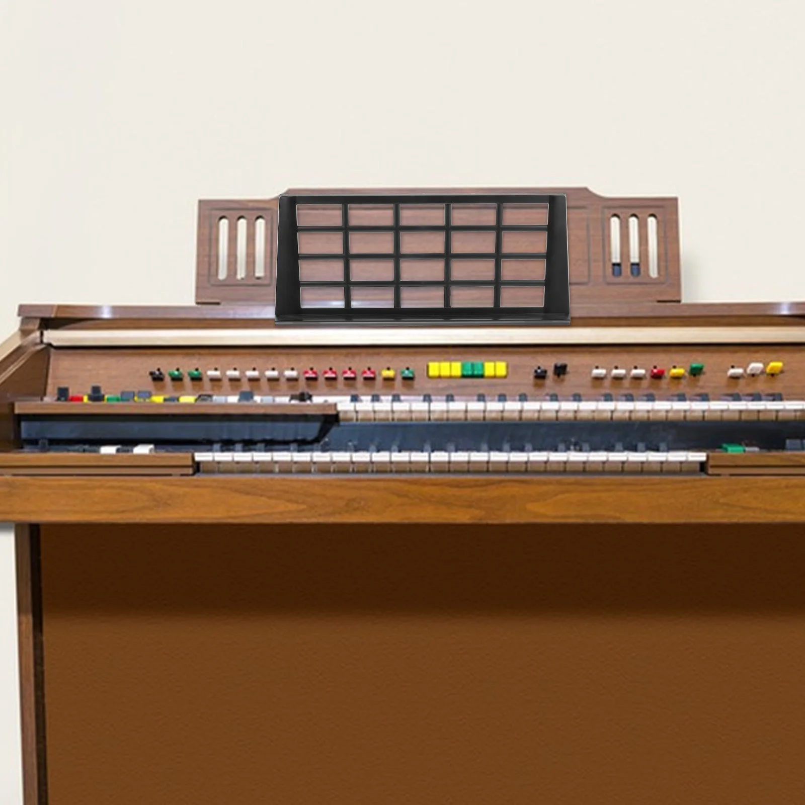 

1Pcs Folding Music Stand Black Adjustable Angle Compact Lightweight Instrument Stand Carrying Bag Waterproof Case