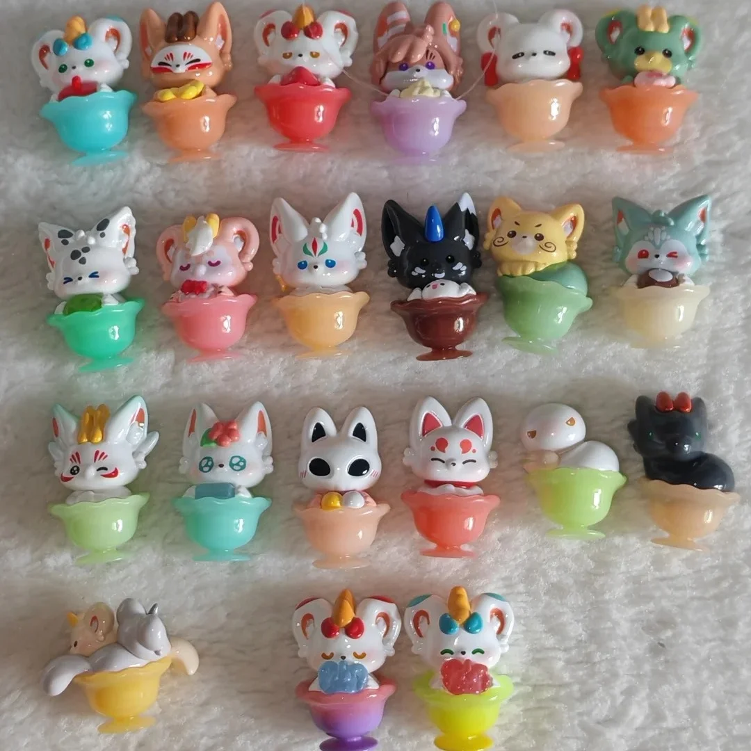 

Fabulous Beasts Cartoon Anime Blind Box Mini Figurine Ice Cream Series Trendy Toy Desktop Ornament For Adult Collector