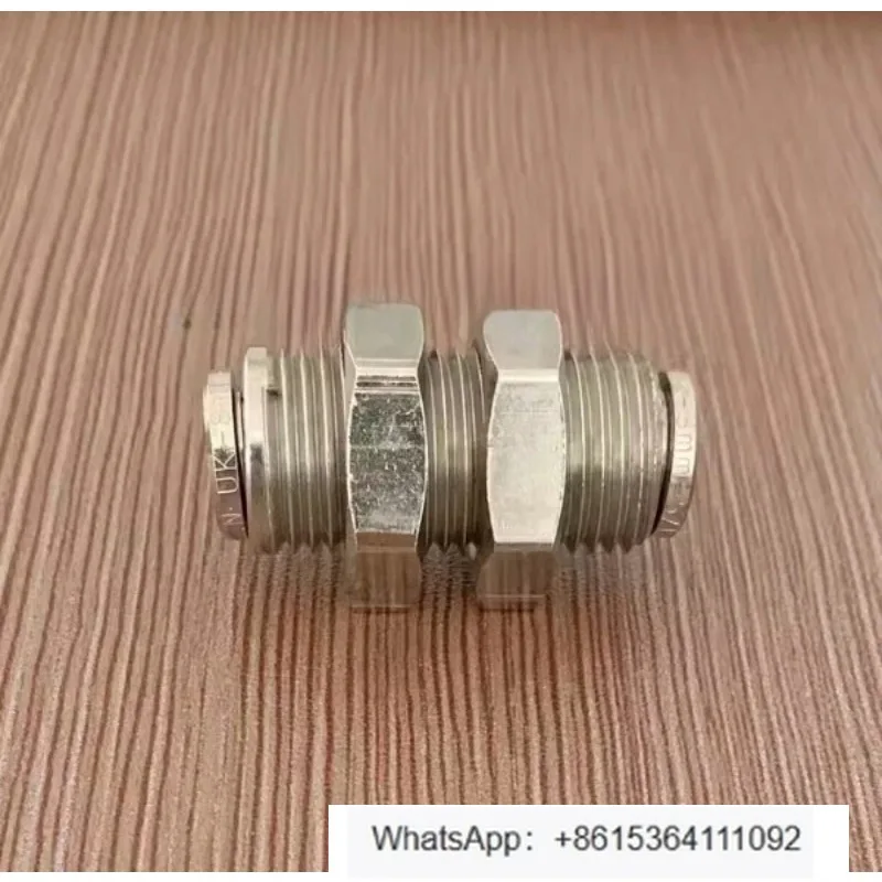 1PCS  Pipe to pipe through plate direct connector 100290800