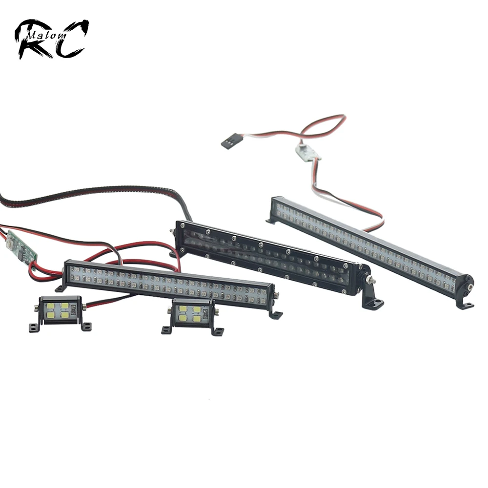 4.8-7.4V Roof Lamp White/Colorful LED Light Bar for RC Crawler Car  X MAXX TRX4 Bronco 2021 SCX10 Capra RBX10 D90 WPL C24